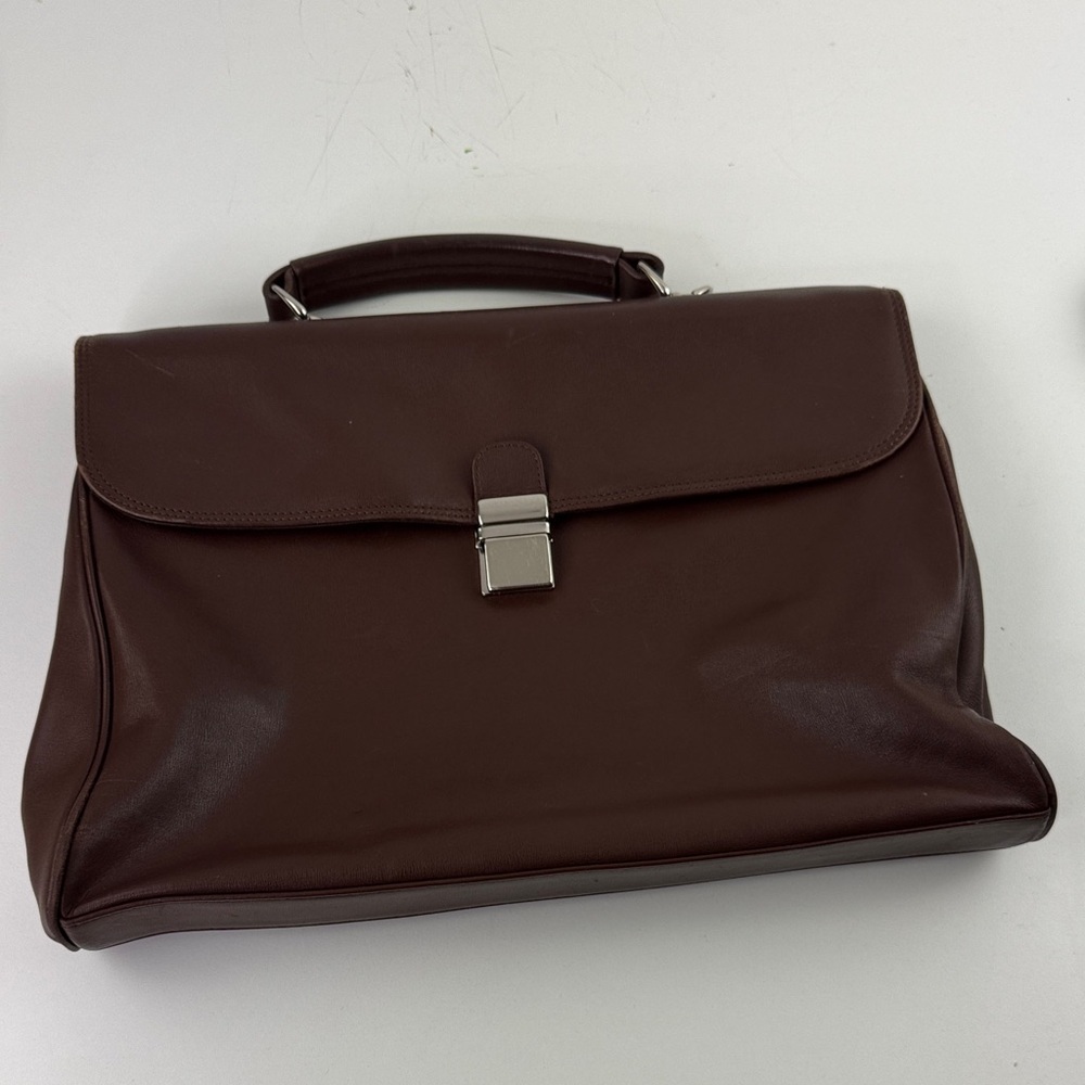 Danier Brown Leather Laptop HandBag Bag